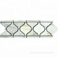 Calacatta Gold Marble Honed Lantern Border